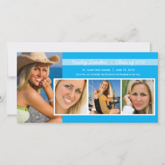 Cartes photos de Faire-part | Bleu