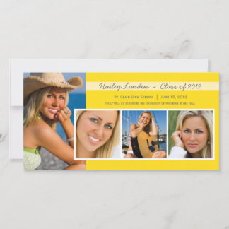 Cartes photos de Faire-part | jaune