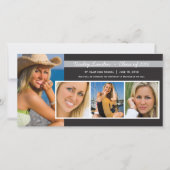 Cartes photos de Faire-part | Noir (Devant)