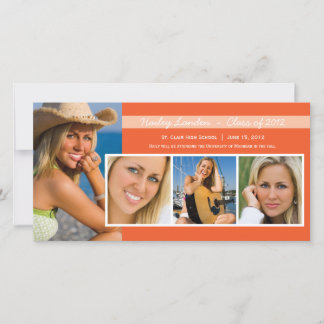 Cartes photos de Faire-part | Orange