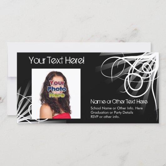 Cartes photos de la graduation de l'araignée noire (Devant)