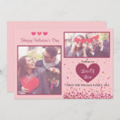 Cartes photos de la Saint Valentin (Devant / Derrière)