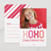 Cartes photos de la Saint-Valentin dans la salle d (Devant / Derrière)