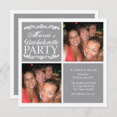 Cartes photos de la soirée moderne Grey (Devant / Derrière)