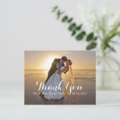 Cartes photos de l'anniversaire du mariage Merci (Debout devant)