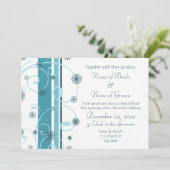 Cartes photos de l'invitation de mariage d'hiver (Debout devant)