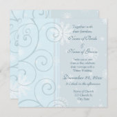 Cartes photos de l'invitation de mariage d'hiver (Devant / Derrière)