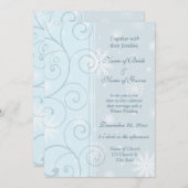 Cartes photos de l'invitation de mariage d'hiver (Devant / Derrière)