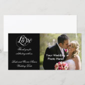 Cartes photos de Merci de Mariage personnalisable  (Devant / Derrière)