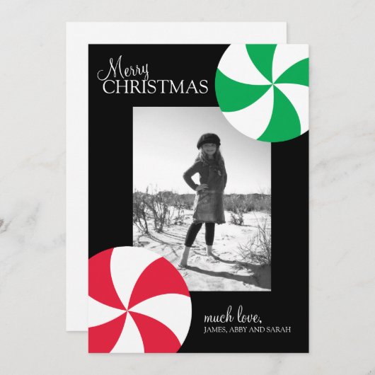 Cartes photos de Noël (Devant / Derrière)