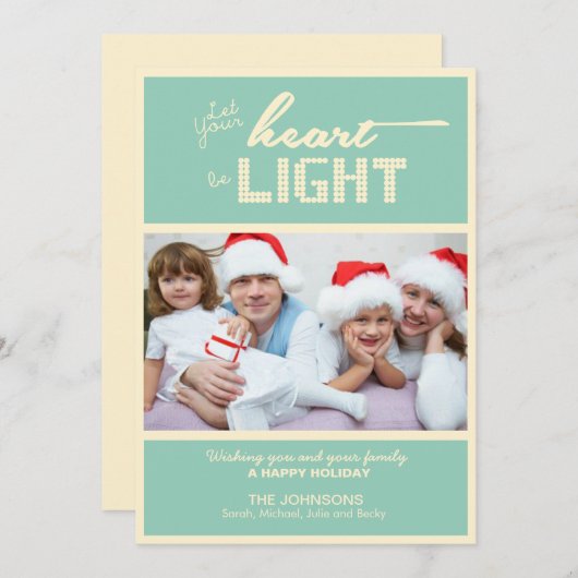 Cartes photos de Noël (Devant / Derrière)