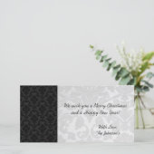 Cartes photos de Noël blanc et noir (Debout devant)