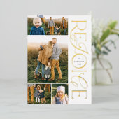 Cartes photos de Noël chrétienne Réjouissez (Debout devant)