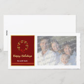 Cartes photos de Noël contemporains (Devant / Derrière)