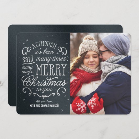 Cartes photos de Noël de Noël modifiables en simpl (Devant / Derrière)
