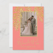 Cartes photos de Noël de palme tropicale (Devant)