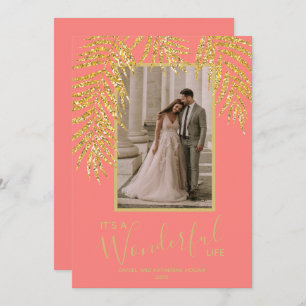 Cartes photos de Noël de palme tropicale