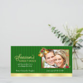 Cartes photos de Noël élégantes (Debout devant)