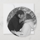 Cartes photos de Noël en noir et blanc (Dos)