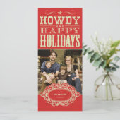 Cartes photos de Noël Howdy Western (Debout devant)