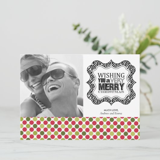 Cartes photos de Noël modernes (Debout devant)