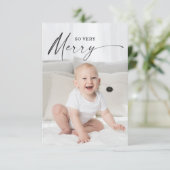 Cartes photos de Noël modernes tellement joyeux (Debout devant)