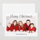 Cartes photos de Noël personnalisées (Devant / Derrière)