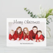 Cartes photos de Noël personnalisées (Debout devant)