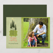 Cartes photos de Noël pour le confort et la joie (Devant / Derrière)