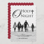 Cartes photos de Noël religieuses (Devant / Derrière)