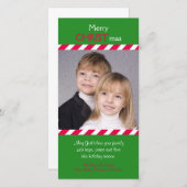 Cartes photos de Noël religieuses chrétiennes (Devant / Derrière)