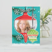 Cartes photos de Noël Retro Ornamy (Debout devant)