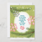 Cartes photos de Noël Retro Ornamy (Dos)