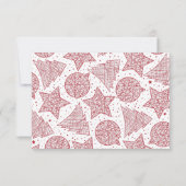 Cartes photos de Noël rouge et blanc (Dos)