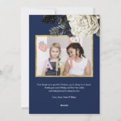 Cartes photos de Noël vintage Botanique (Dos)