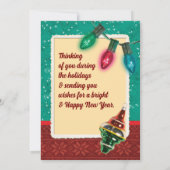 Cartes photos de Noël vintages (Dos)