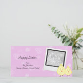 Cartes photos de Pâques Pink Baby Chick (Debout devant)