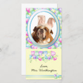 Cartes photos de Pâques pour vos animaux de compag (Devant / Derrière)