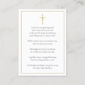 Cartes photos de prières funéraires (Dos)