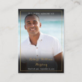 Cartes photos de prières funéraires (Devant)