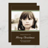 Cartes photos de vacances à cadre saint - vert - (Devant / Derrière)