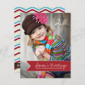 Cartes photos de vacances Chevron (Devant / Derrière)