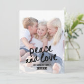 Cartes photos de vacances de charme brossé (Debout devant)