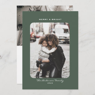 Cartes photos de vacances de Noël simples et propr