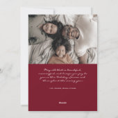 Cartes photos de vacances de Noël simples et propr (Dos)