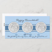 Cartes photos de vacances Hanoukka (Devant / Derrière)