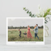 Cartes photos de vacances minimalistes (Debout devant)