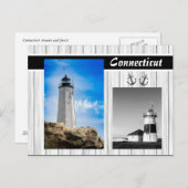Cartes photos des phares Connecticut (Devant / Derrière)