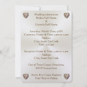 Cartes photos d'invitation de mariage, étonnant, (Dos)