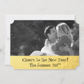 Cartes photos d'or rétro glamour (Dos)